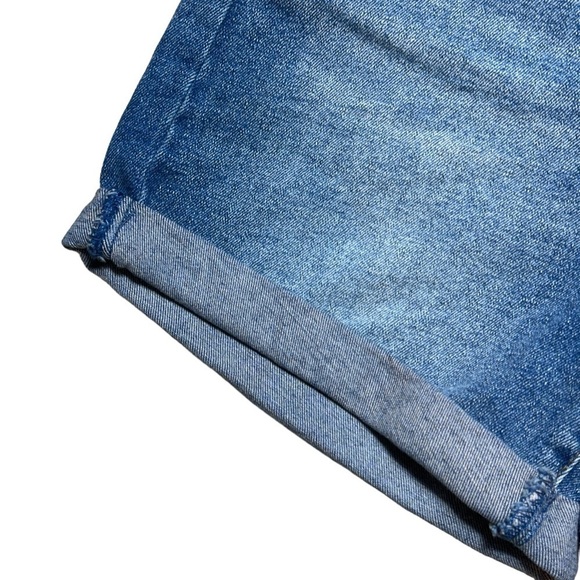 Blank NYC Medium Wash High Rise Rolled Denim Shorts US 27 - Picture 3 of 9